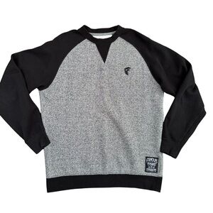 Famous Stars & Straps crew neck sweater pullover grey and black size men’s small